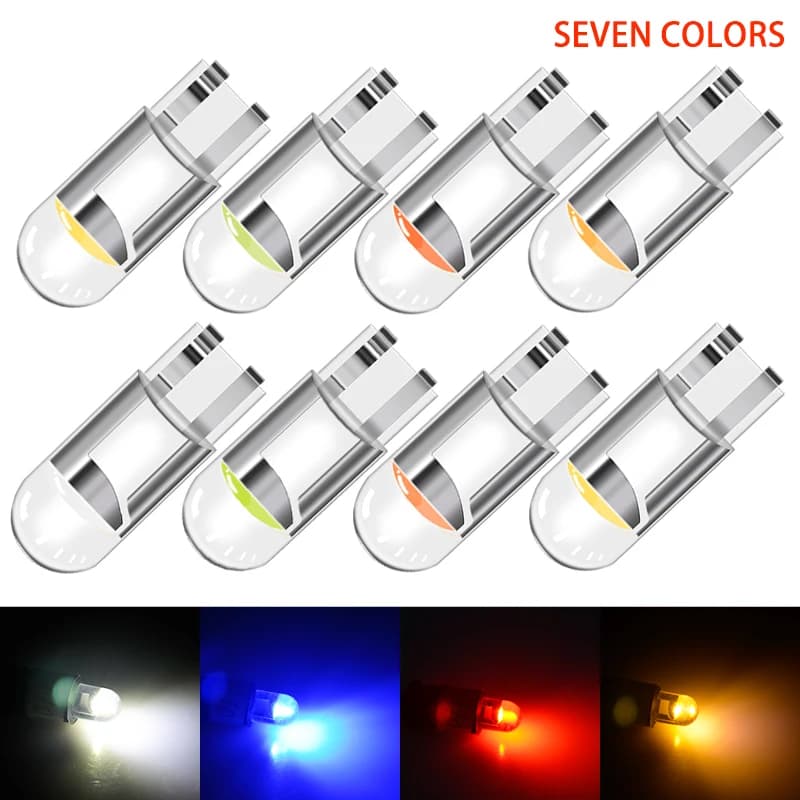 1/2/10/20/30 pièces T10 LED W5W ampoule LED 194 168 voiture lecture lumière intérieure Canbus plaque d'immatriculation lampe COB DRL jour lumière 12V
