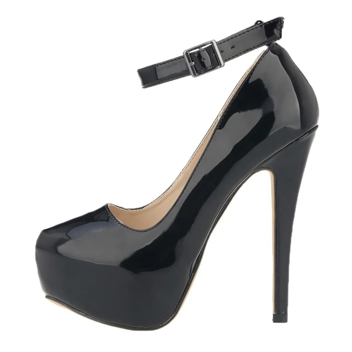 Escarpins à talons hauts pour femmes, 14cm, cuir verni, rouge, sexy, grande taille, nouvelle collection
