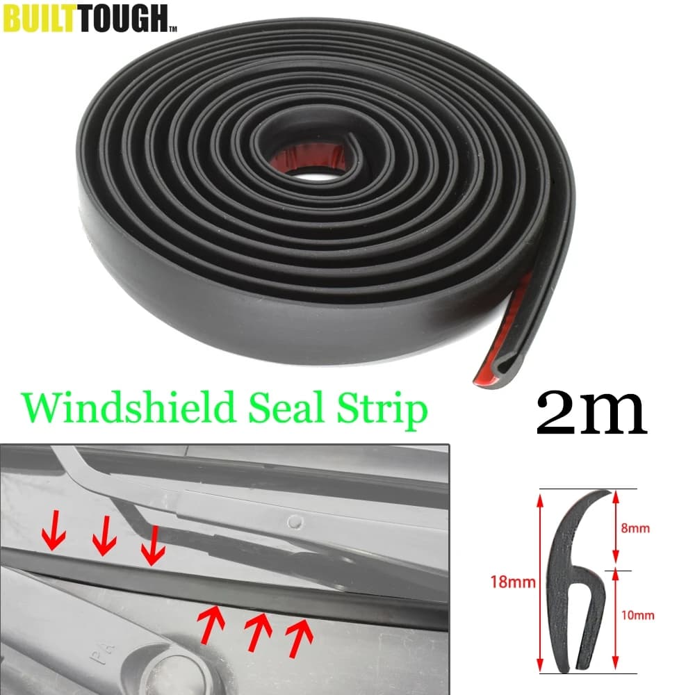 Bande d'étanchéité de panneau de pare-brise de voiture de type H, Mini Cooper One, R55, R57, R58, R59, R60, Wlman, Countryman, JCW, F55, F56, R56, R61, Roadst, 2 m
