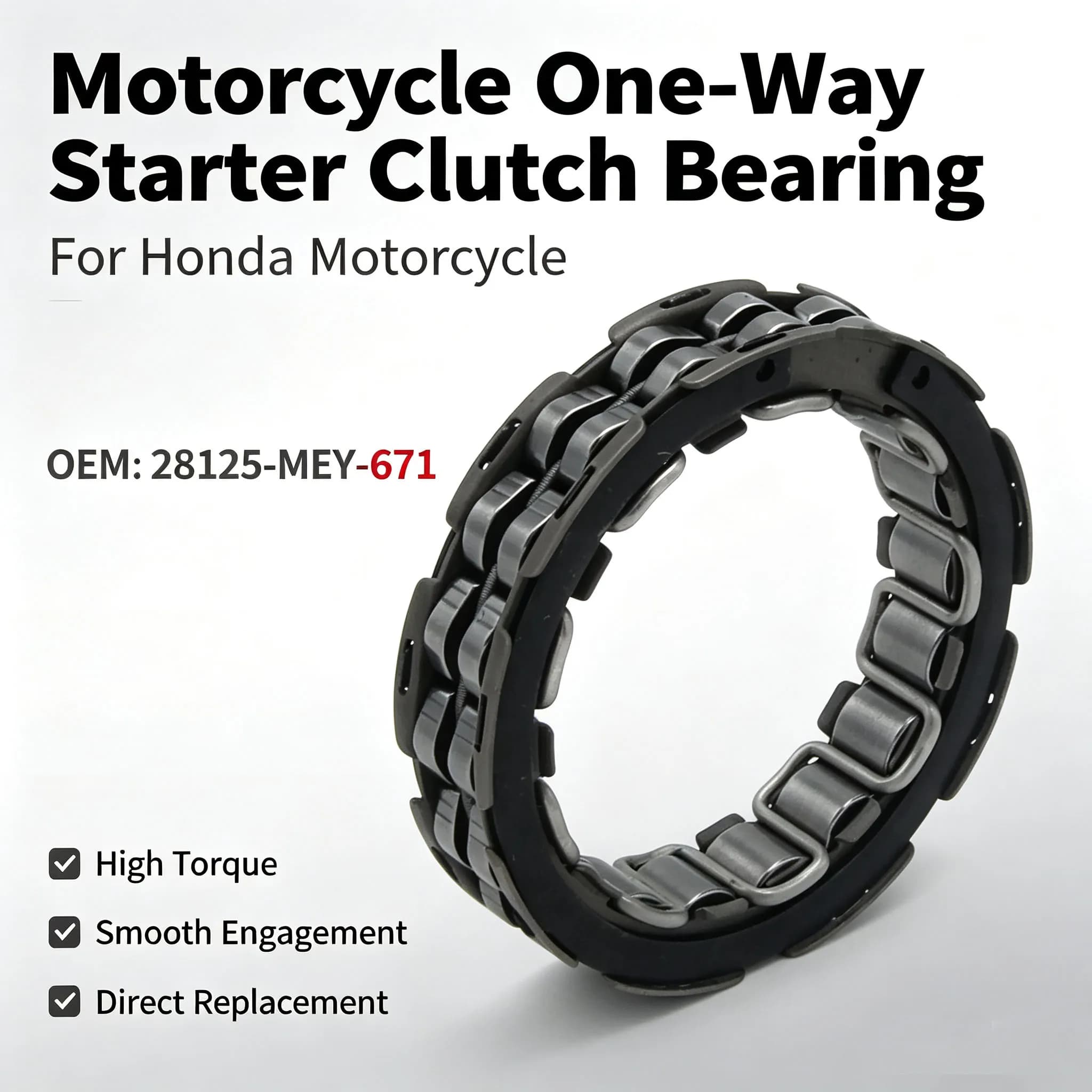Moteur de démarreur de moto, embrayage unidirectionnel pour Honda CRF250X CRF450 CRF450X ATC250SX ATC250ES trx300a AN AC FW FE FM