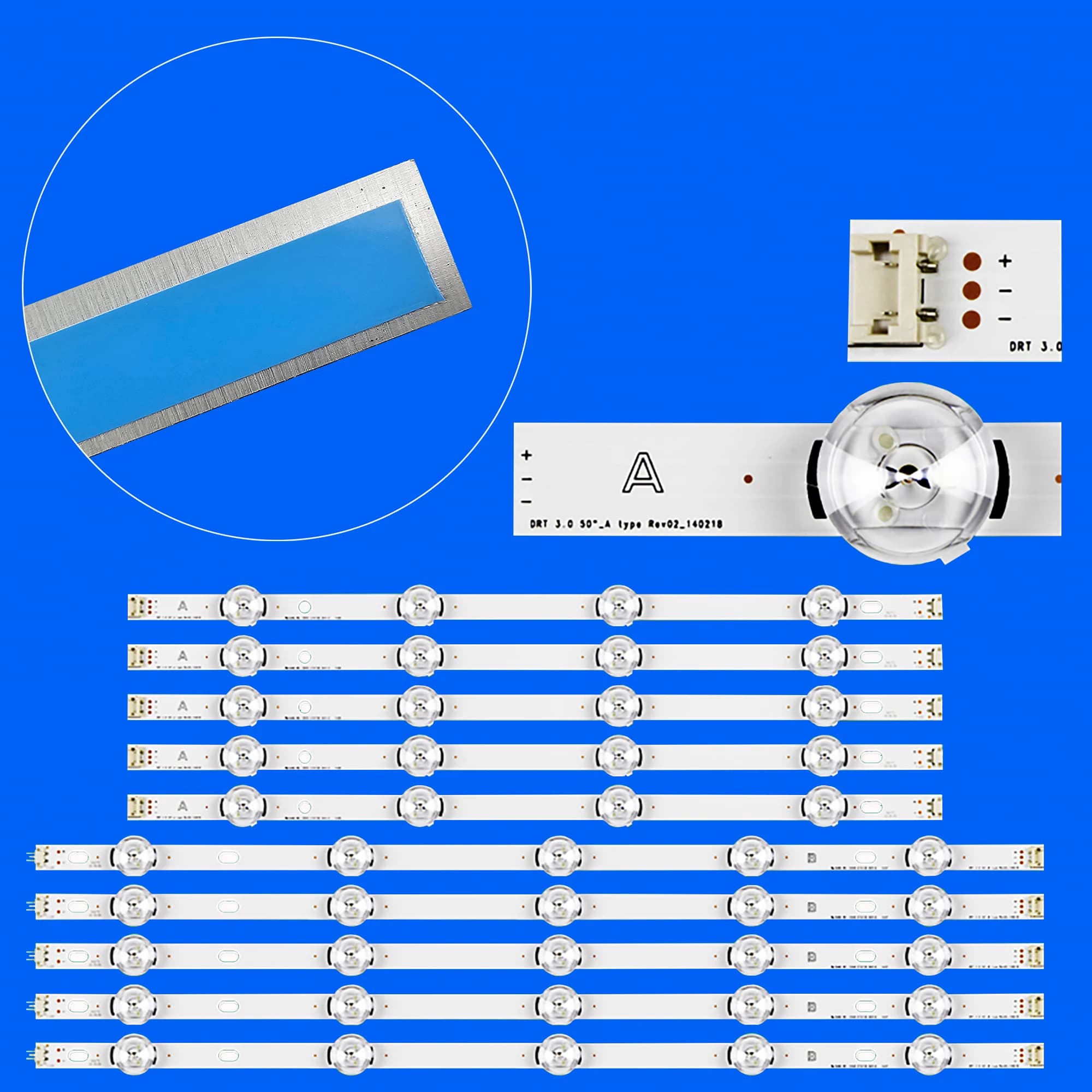 Rétro-éclairage LED pour 50LB561U 50LB561V 50LB5620 50LB563U 50LB563V 50LB565U 50LB565V 50LB5700 50LB570B 50LB570U 50LB570V 50LB572U