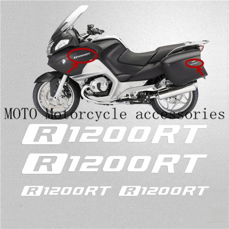 Autocollants de coffre de moto pour BMW, autocollants latéraux de réservoir de carburant, coffre à bagages, R1200 RT, Runder RT, R 1200 RT