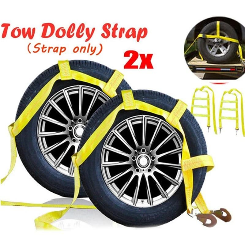 Sangles de chariot de remorquage de voiture, panier d'opathie, sangle d'arrimage de fibre, ceinture de tension de vélo de route, fixation de transport, 15-20 pouces, 2 pièces