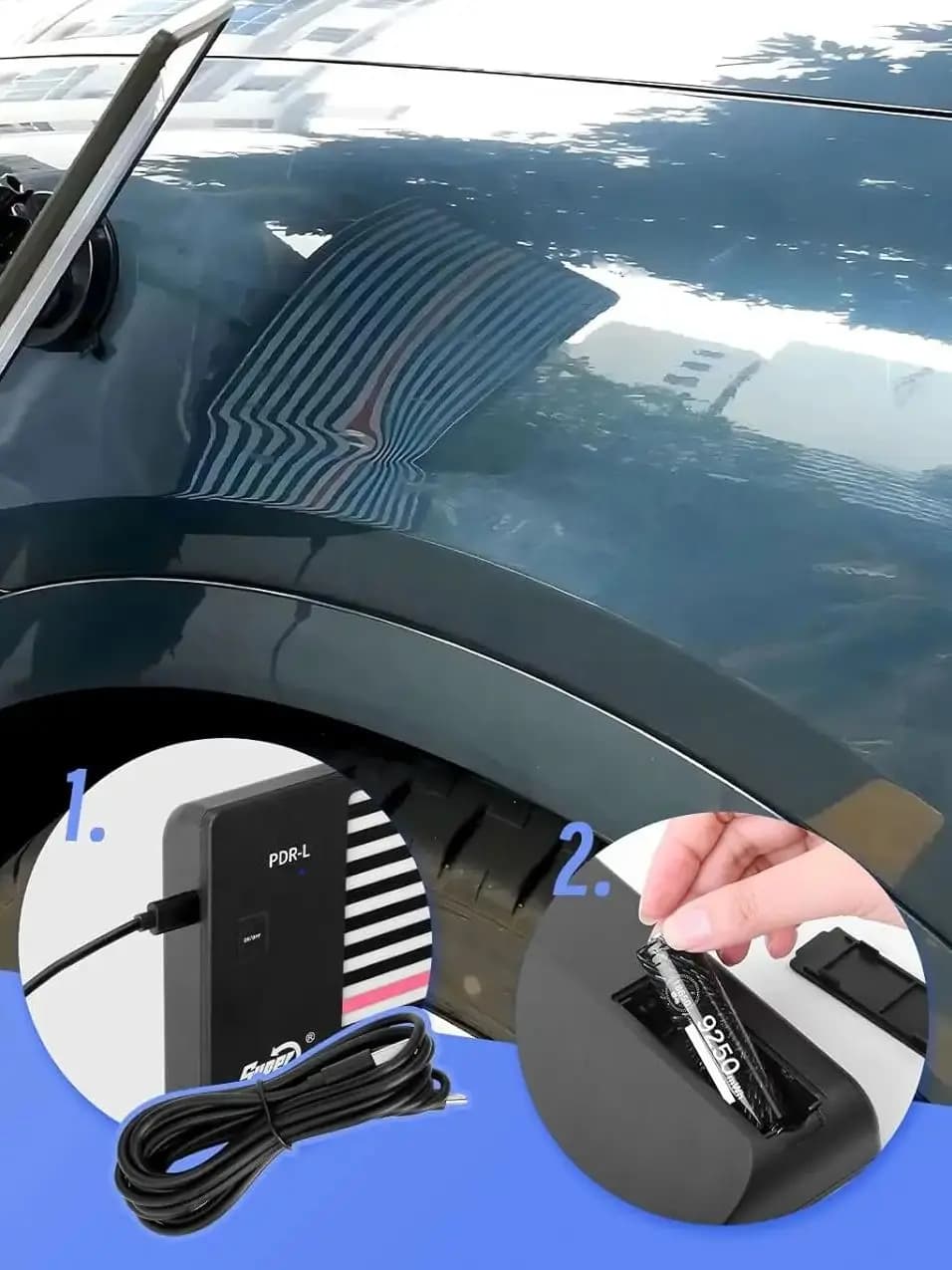 Outils de lampe de panneau de ligne Super PDR, lumière de fil de débosselage, outils de réparation de réflecteur de bosses, aide à la réparation de la dépression de voiture, lampe LED