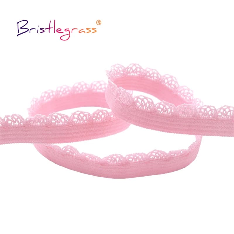 Poils 2 5 10 yards 3/8 pouces 10mm picoté boucle dentelle à volants bandes élastiques décoratives en Spandex sous-vêtements Lingerie couture artisanale accessoires couture et mercerie accessoires