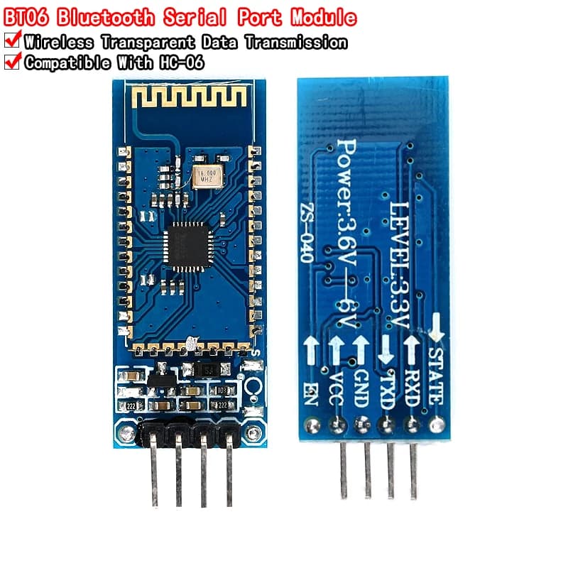 BT-06 RF sans fil Bluetooth émetteur-récepteur esclave Module RS232 / TTL vers UART convertisseur et adaptateur pour arduino HC-06