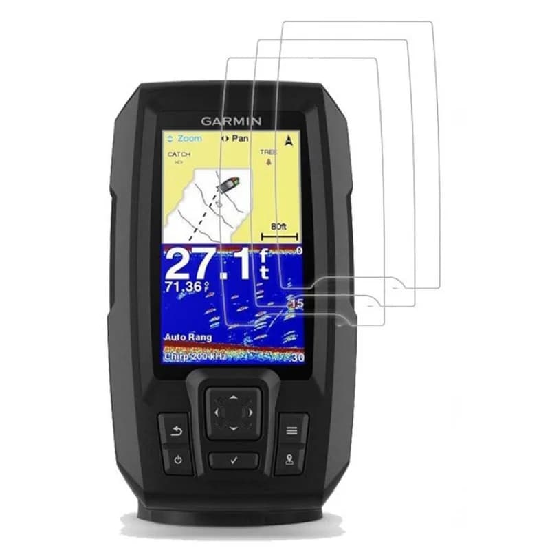 3 x protecteur d'écran transparent PET, Film de protection pour Garmin Striker 4 4cv 4dv Plus 4, traceur GPS portable pour détecteur de poisson