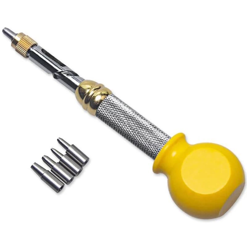 1 jeu de perforateurs en cuir 1.0/1.5/2.0/2.5/3.0mm pour ceintures, bracelets de montre, outil de poinçonnage de perforateur de plusieurs tailles de trous