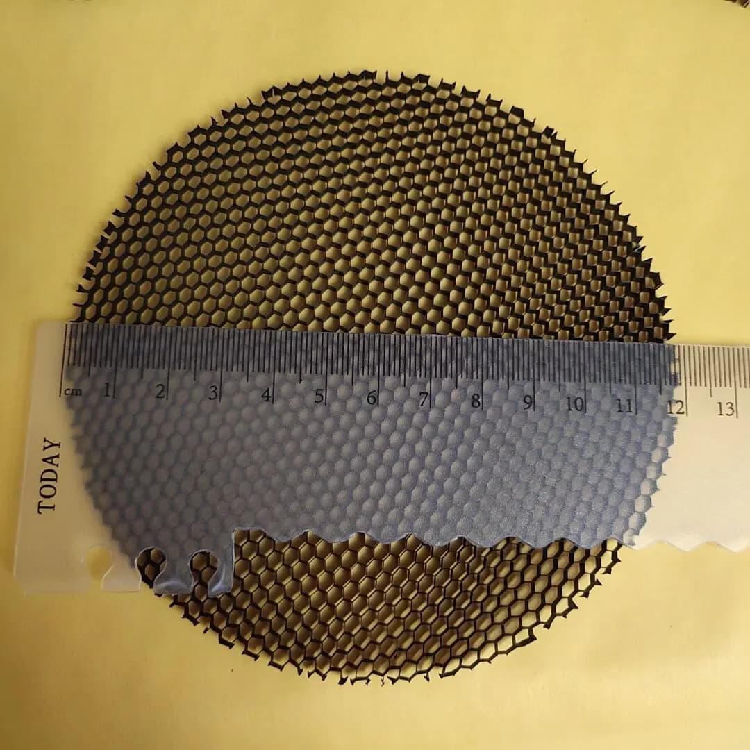 Plafonnier LED encastré avec grille en nid d'abeille, en aluminium noir, anti-éblouissement, accessoire de lampe anti-éblouissement