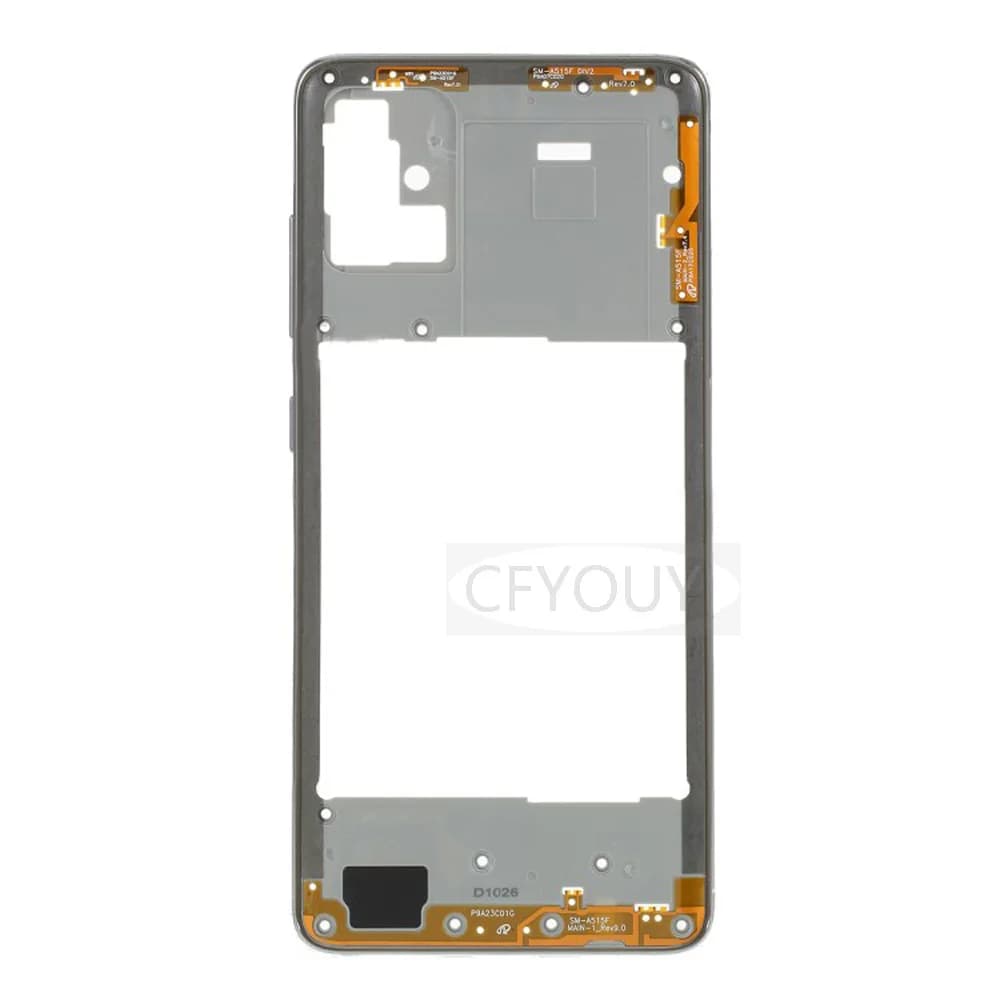 Nouvelle pièce de réparation pour châssis de coque intermédiaire (plastique) pour Samsung Galaxy A51 SM-A515 A515