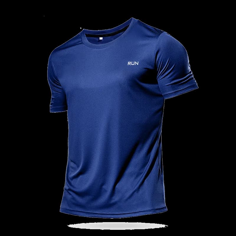 Haute qualité Polyester hommes course t-shirt séchage rapide Fitness chemise entraînement exercice vêtements gymnastique Sport chemise hauts léger