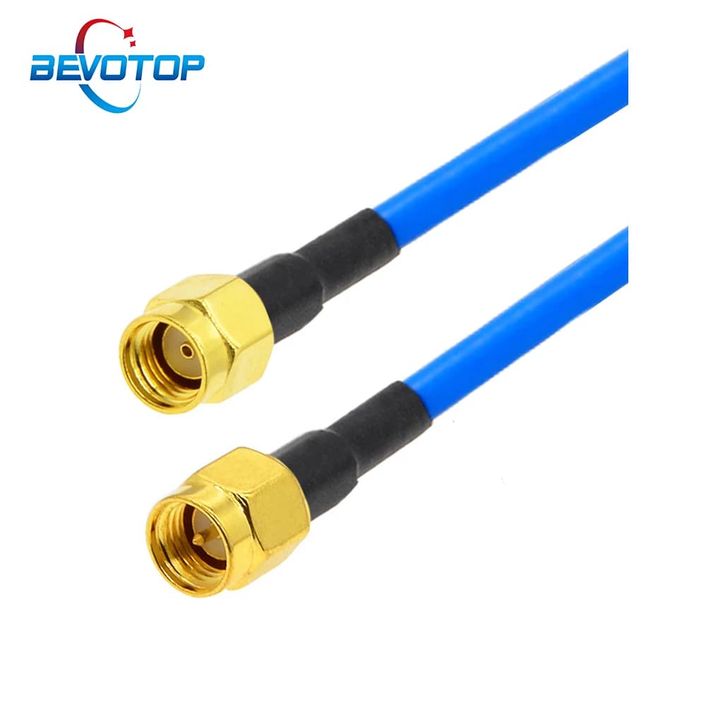 Câble Coaxial RF RP-SMA mâle vers SMA, RG402, Pigtail, 50 Ohm, faible perte, résiste à la température, Test haute fréquence