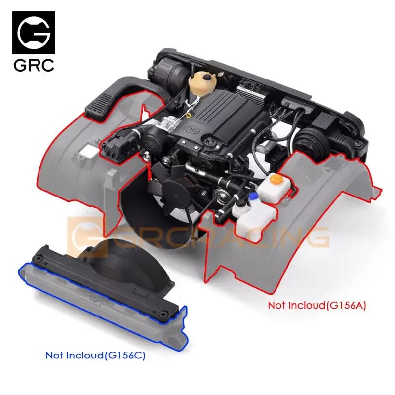 Kit moteur GRC Simulated Defender pour Defender TRX-4 & G15snap+ G156C # G156ES