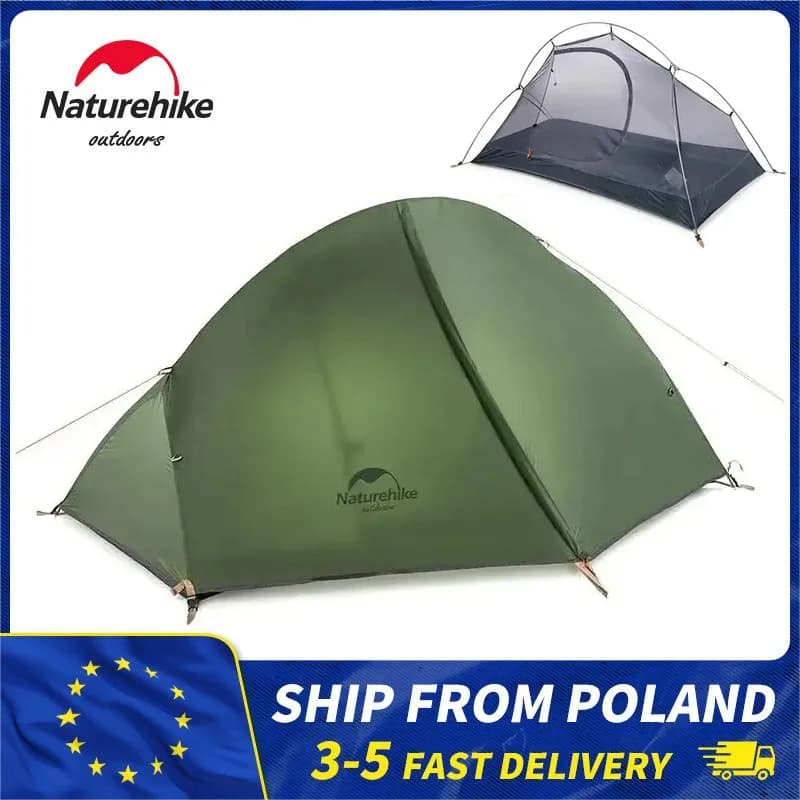 Natureifa-Tente de randonnée ultralégère portable, tente de cyclisme, tente de camping étanche, nylon 20D, 1 hypothèque