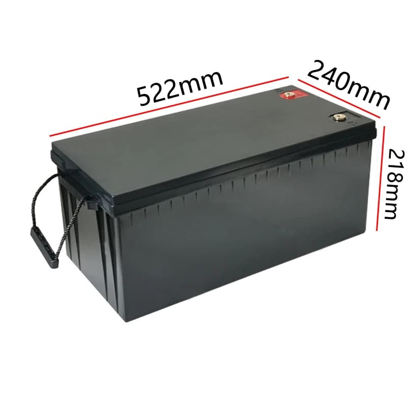 Lifepo4 batterie boîte 12V 24V 48V 120ah 180ah 200ah 280ah Lifepo4 batterie boîte camping-car Batteri cellules solaires boîtier de batterie en plastique
