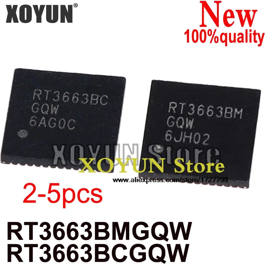 (2-5 pièces) 100% nouveau RT3663BMGQW RT3663BCGQW RT3663BM RT3663BC QFN