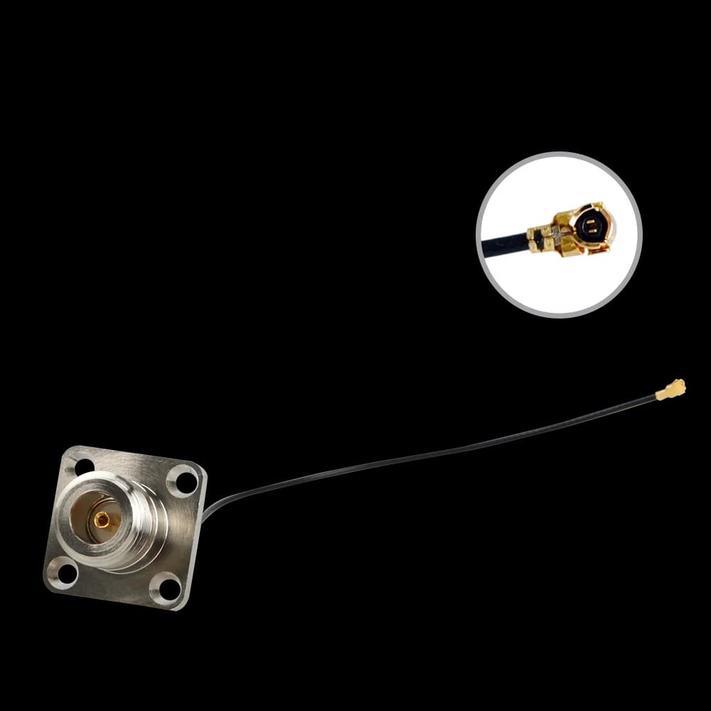 Connecteur d'antenne LoRa/LTE de type N MHF vers