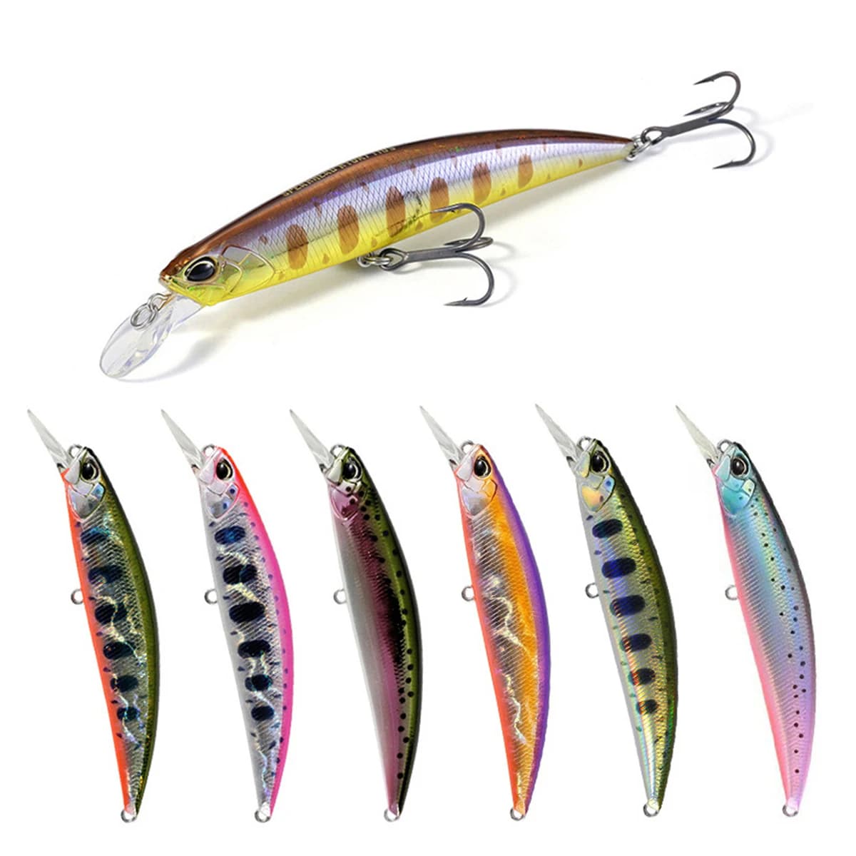 Leurre méné rigide coulant de type jerkbait, appât Élidéal pour la pêche à la traîne, à la truite ou au bar, 11cm, 21g