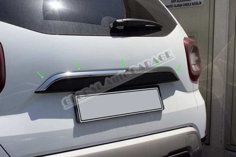 Garniture de coffre pour Dacia Duster 2018 – 2021, accessoire automobile chromé, garniture de coffre