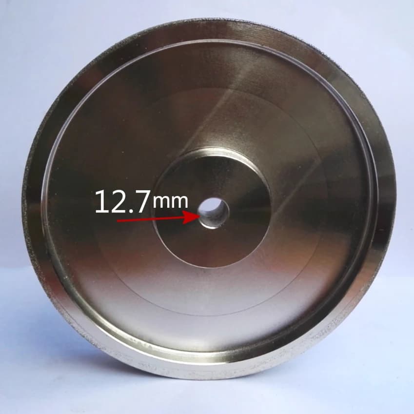 Meule diamantée plate, diamètre 6 pouces, 150mm x 25x12,7mm, pour le polissage du métal et de la pierre, grain 80/180/240/600/800/1000