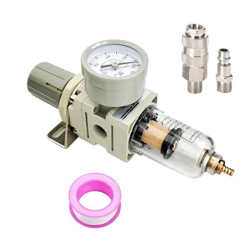 AW2000-02 pneumatique 1/4 BSP filtre à Air régulateur de pression Combo Piggyback, filtre de compresseur d'outil à Air avec jauge