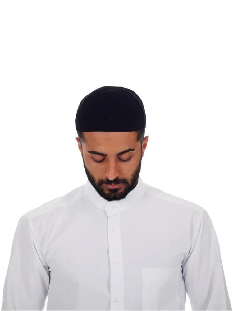 Gorro-Bonnet Turc Musulman, Chapeau de Prière, Couleur Unie, Extensible