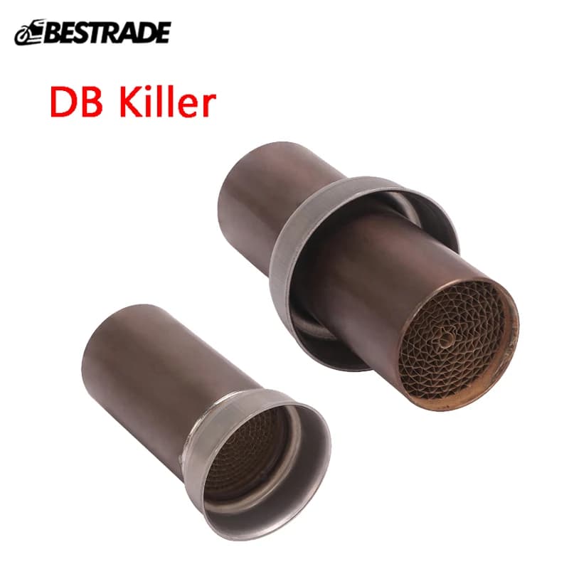 Silencieux d'échappement universel, 51MM, déflecteur, DB Killer, en acier inoxydable, pour moto, catalyseur