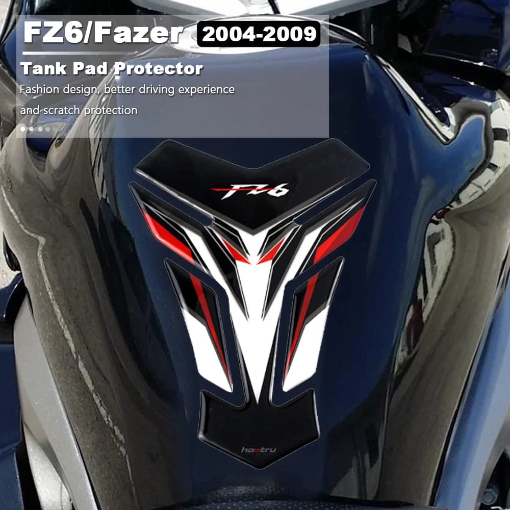 Précieux Pad Protecteur TankSub Pour Yamaha FZ6 Fazer ltFZ 6 FZ6S FZ6-S FZ6N FZ6-N 2004 2005 2006 2007 2008 Moto Autocollant