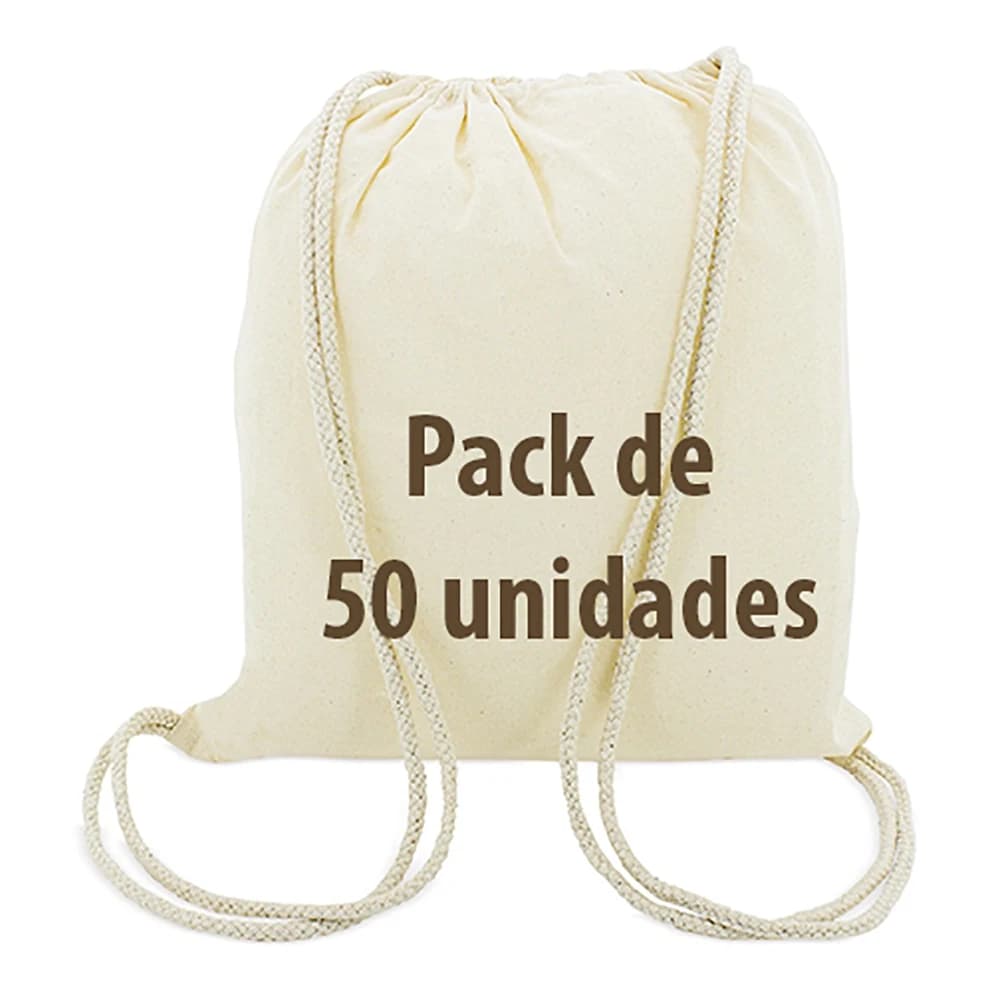 Lot de sacs à dos réutilisables en coton naturel écologique, 50, 100, 200 unités, taille 45 x 39 cm, pour loisirs créatifs, peinture et excursions, avec fermeture à cordon.