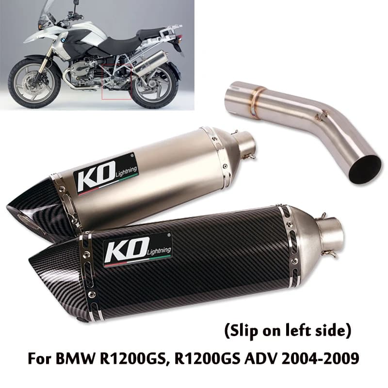 Tuyau de liaison intermédiaire à enfiler pour moto, déflecteurs d'accès, embouts de silencieux, perfecDB Killer, BMW Runder GS, ADV 2004-2009, 470mm