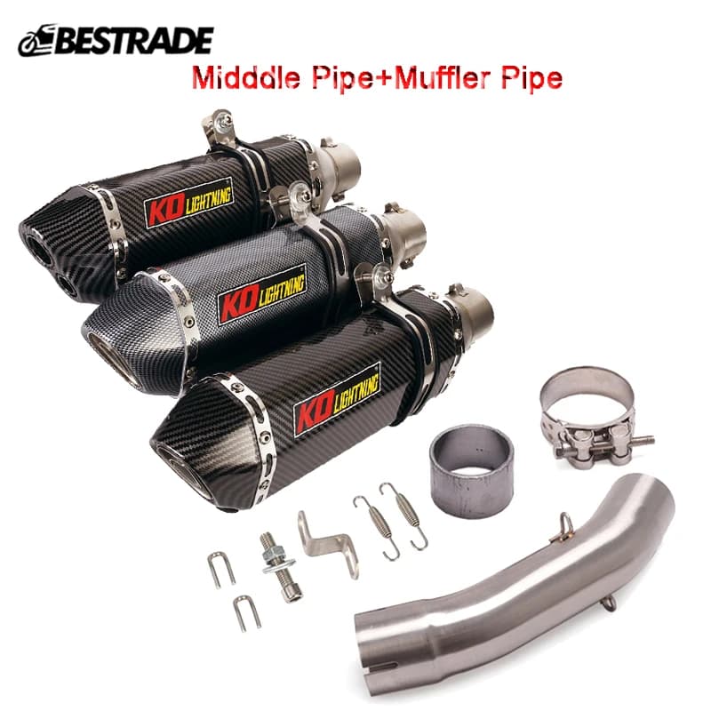 Tuyau de silencieux à enfiler pour moto, tube de liaison intermédiaire, système d'accès, tuyau modifié pour Duke 250, 390, RC390, 250ADV, 390ADV, 2022, 2023, 51mm