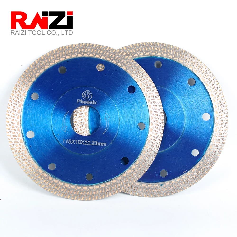 Raizi – lame de scie circulaire pour marbre, disque de coupe pressé à chaud, pour carreaux de porcelaine, maille 115/125mm