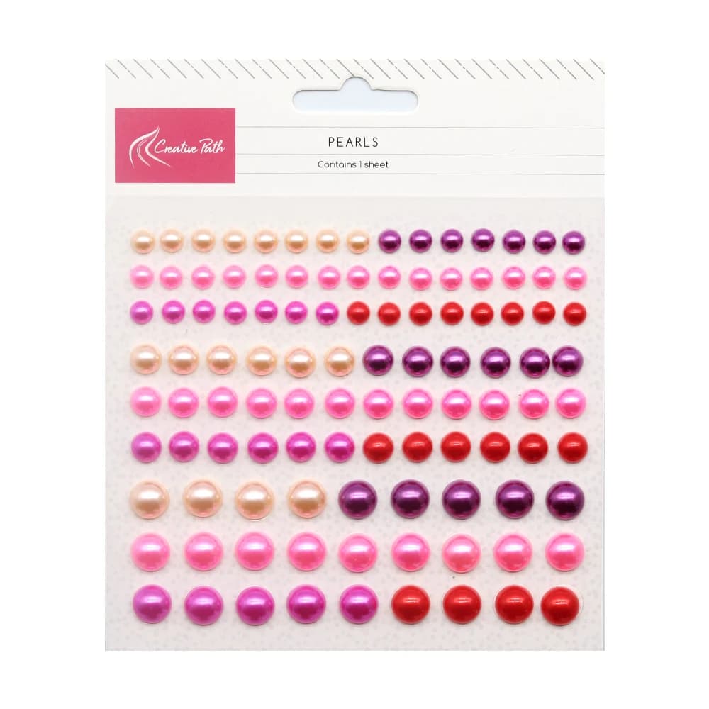 Autocollants demi-perles créatifs auto-adhésifs 9 mm, violet, rose, rouge rosé, autocollants décoratifs en perles pour scrapbooking et loisirs créatifs