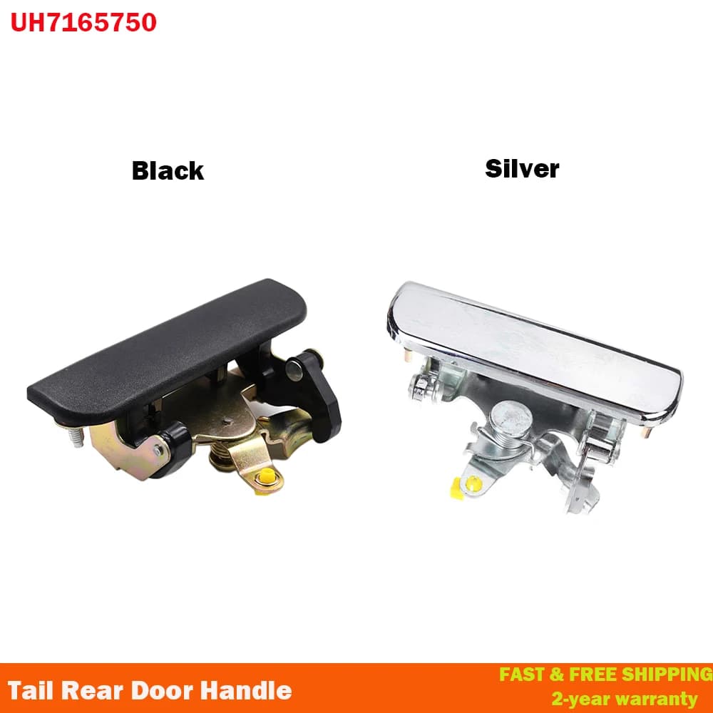UH 7165750 Poignée de coffre arrière argentée/noire, adaptée au pick-up Ford Courier Ranger pour Mazda Pickup 2WD-4WD B2500 1986 – 2006