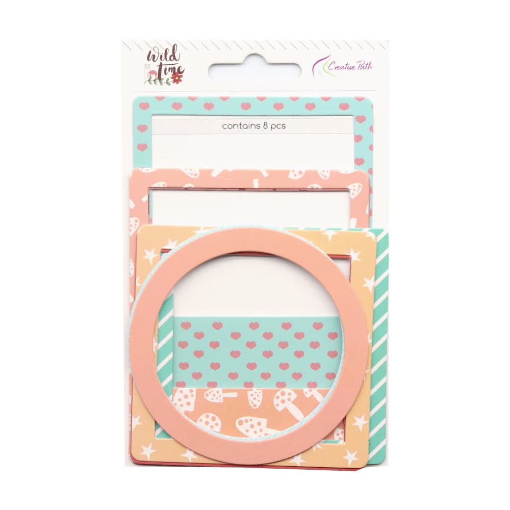 Autocollants créatifs pour scrapbooking, cadres autocollants, cadres épais en carton perforé pour journal, agenda, loisirs créatifs et bricolage.
