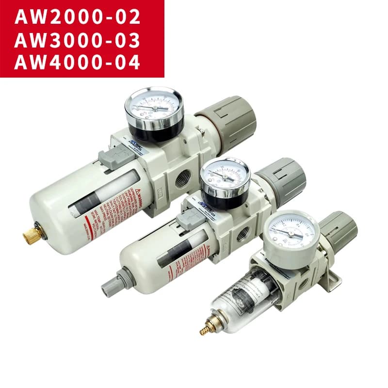 Régulateur de filtre pneumatique, série AW, vanne de réduction de pression d'air, AW2000 AW3000 AW4000