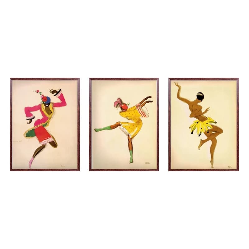 Peinture sur toile de danseuse de Josephine Baker, décor artistique Paul Colin, âge de Jazz, afro-américain, français, Paris, femme, affiches et imprimés, 1927