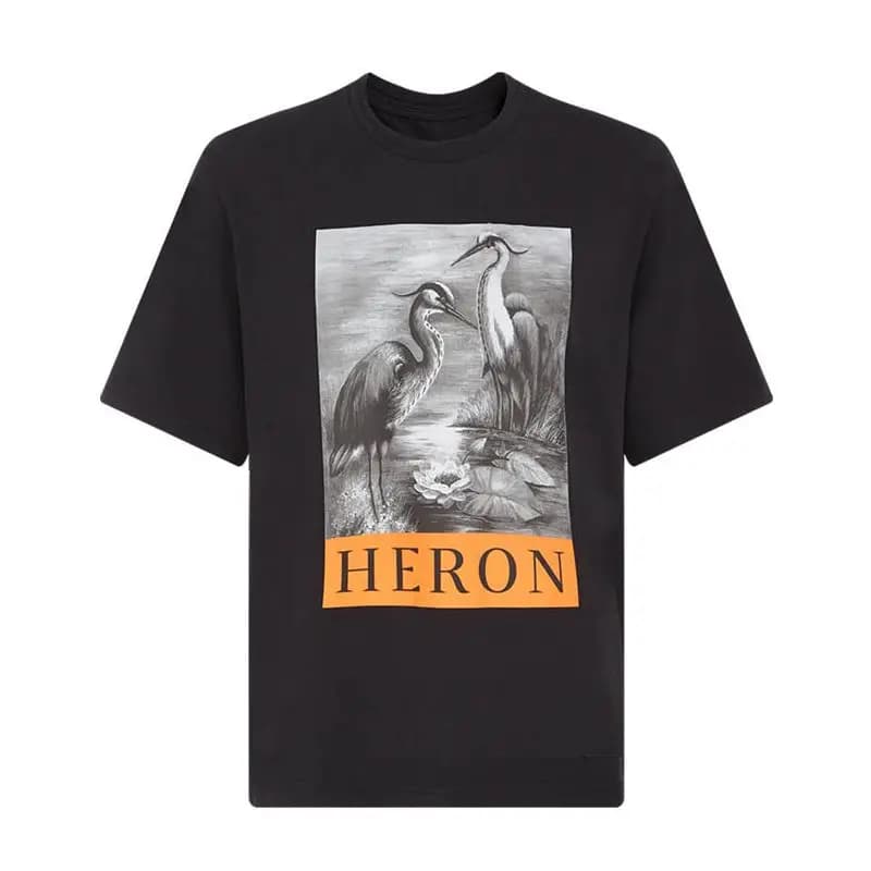 Men's T-Shirt High Quality New Pattern Bird Print Cotton Short Sleeve Summer Oversized T Shirt For Man Brand Tees Shirts