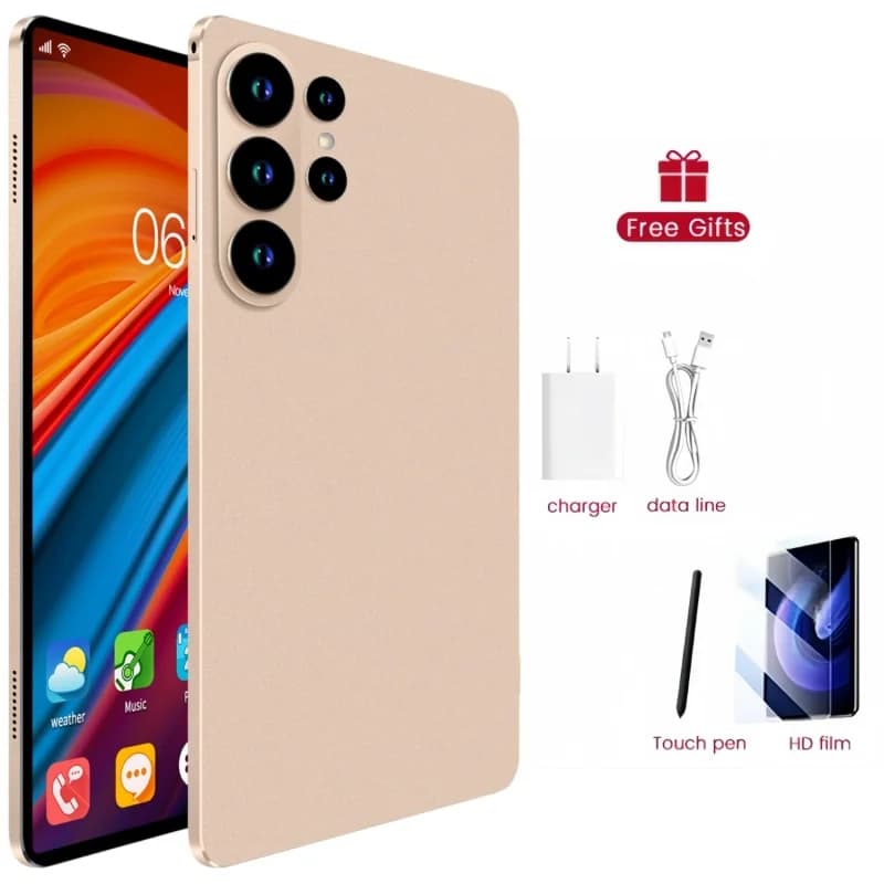 Tablette Android 15 5G S27 Ultra 12 pouces (2026) - 24 Go + 2 To - Batterie 20 000 mAh - Version internationale originale - Snapdragon 8 Gen 3 - Dou