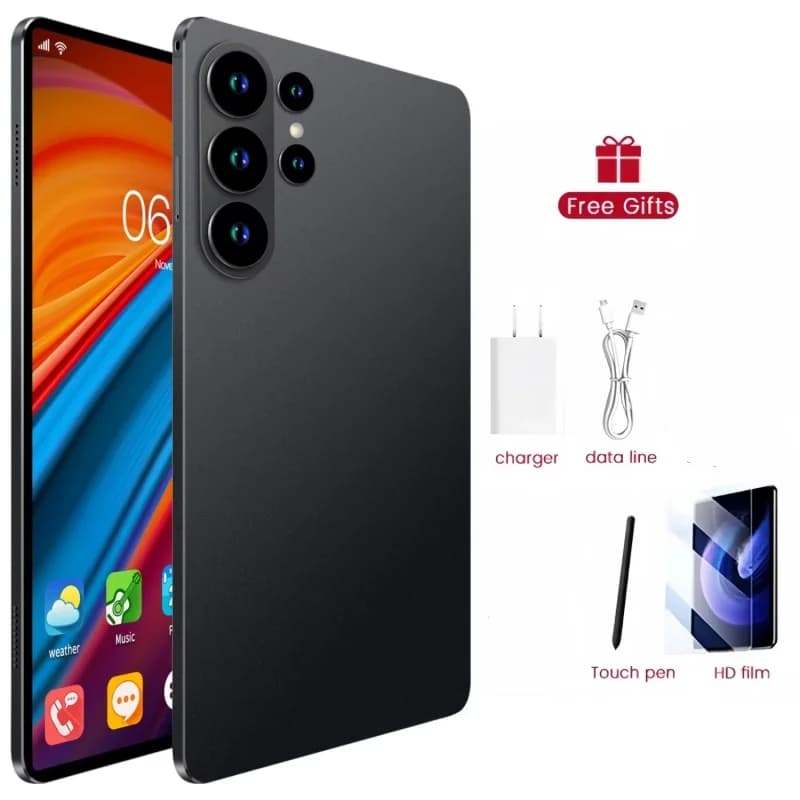 Tablette Android 15 5G S27 Ultra 12 pouces (2026) - 24 Go + 2 To - Batterie 20 000 mAh - Version internationale originale - Snapdragon 8 Gen 3 - Dou