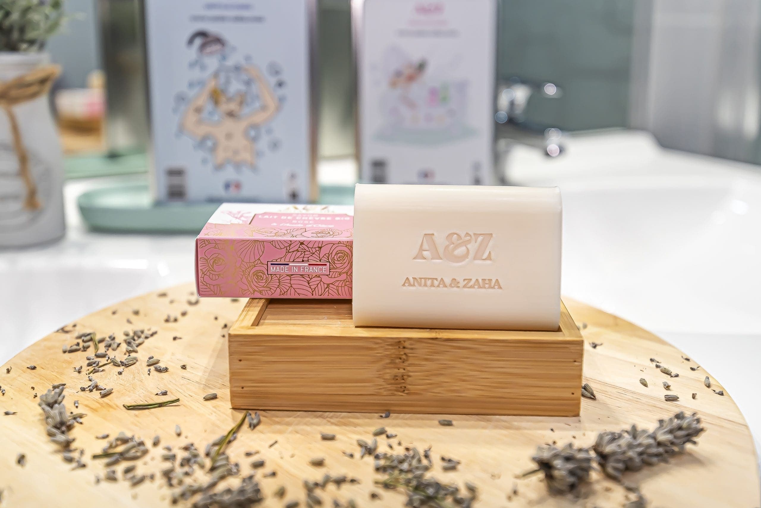 Savon au Lait de Chèvre Bio Rose