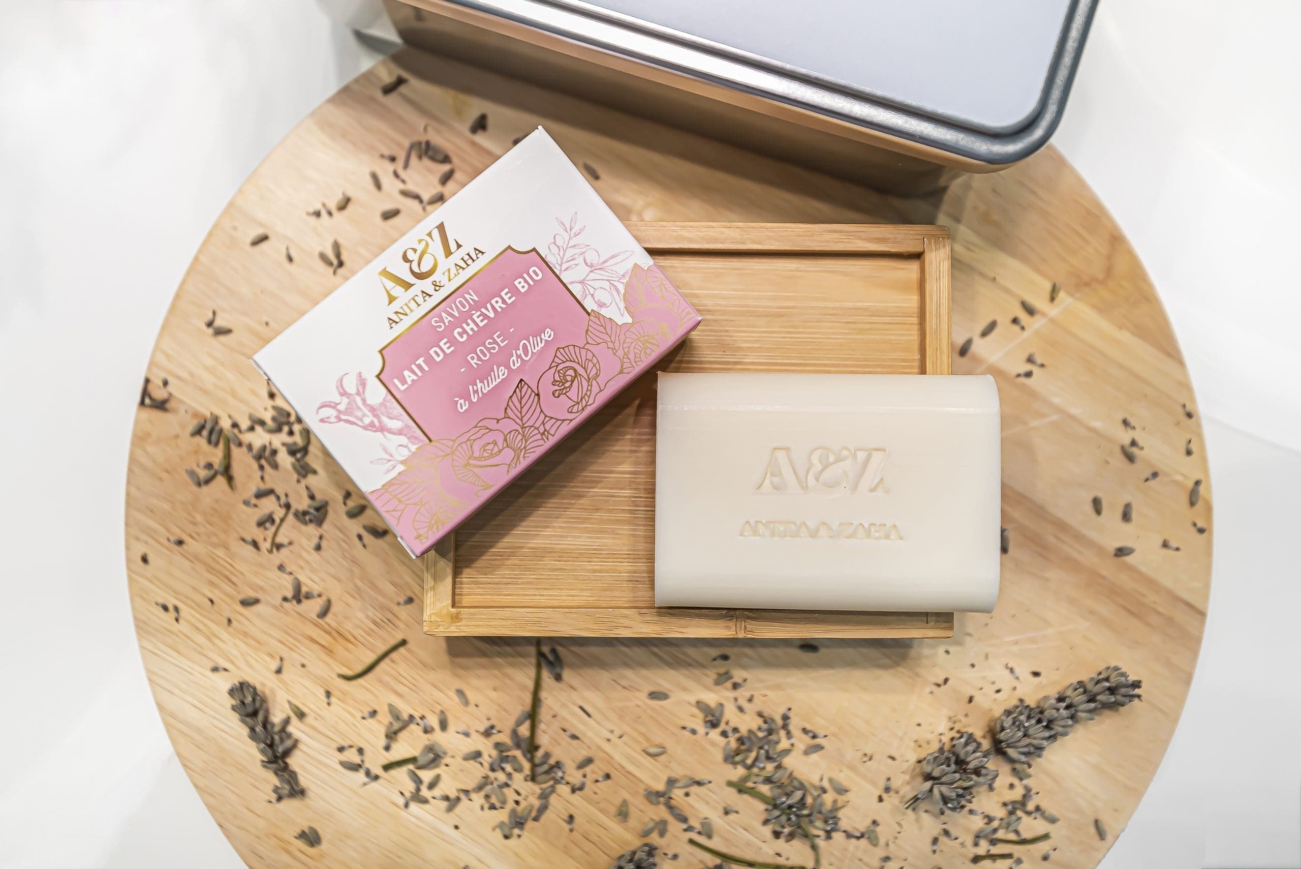 Savon au Lait de Chèvre Bio Rose