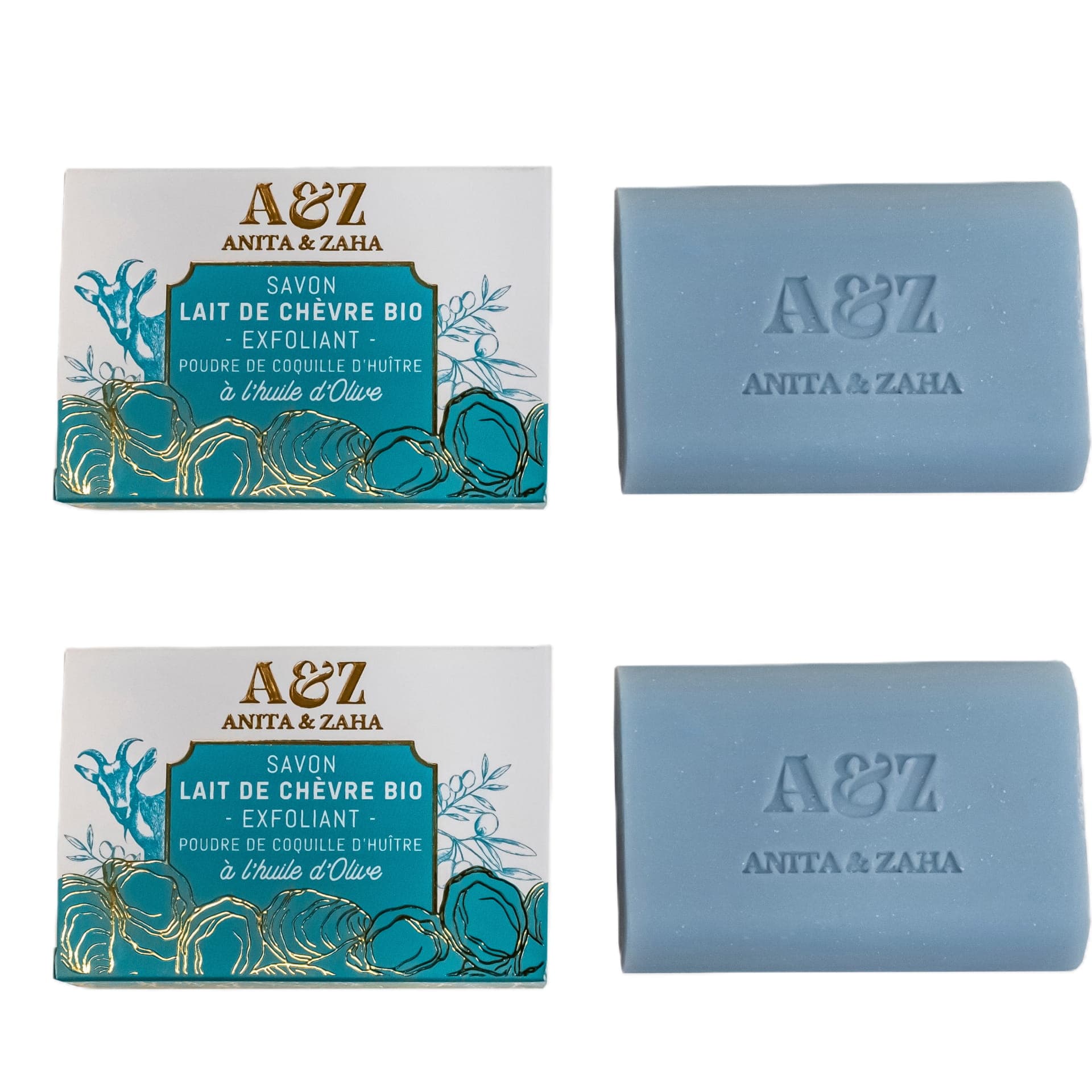 Organic Goat's Milk Exfoliating Soap - Product Duo