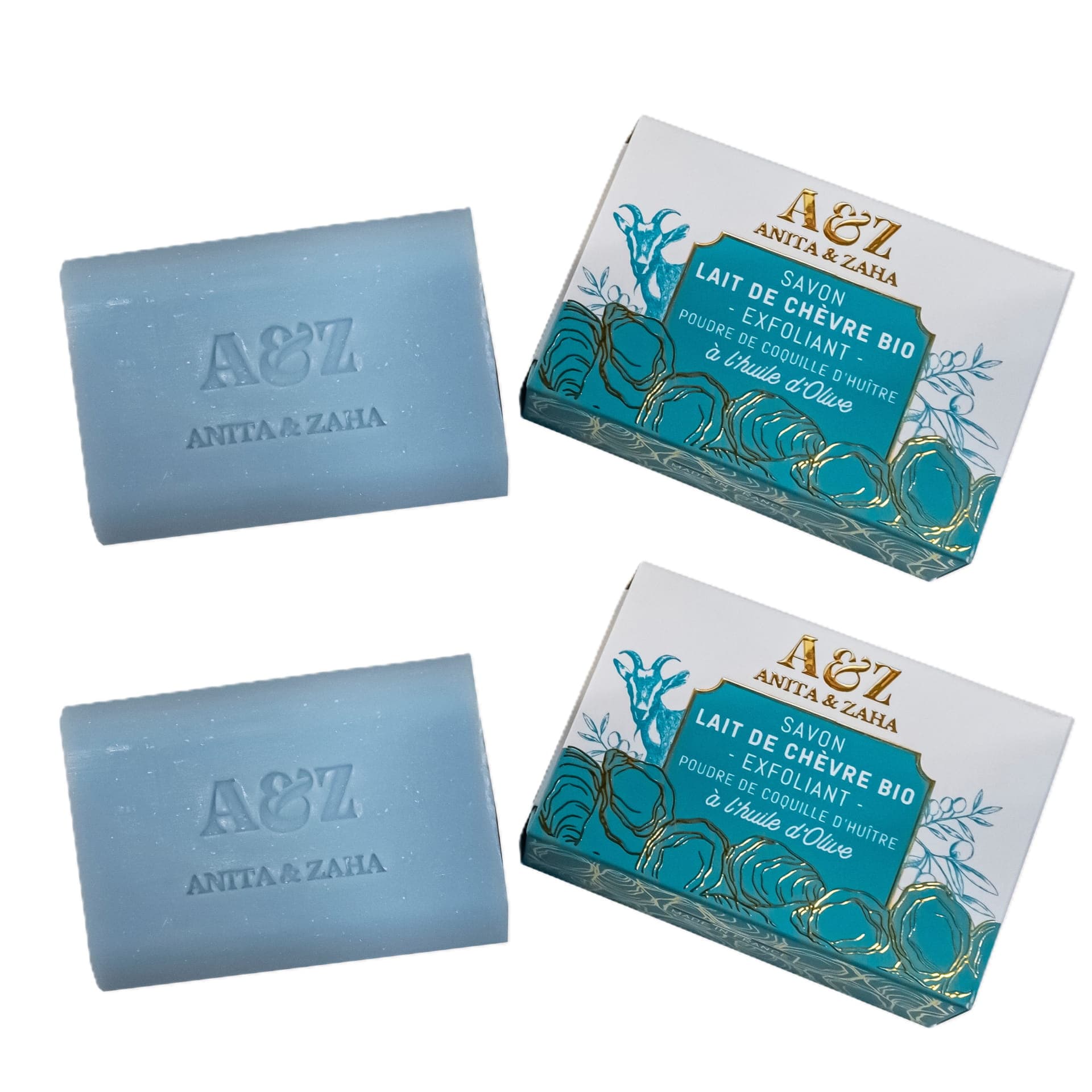 Organic Goat's Milk Exfoliating Soap - Product Duo