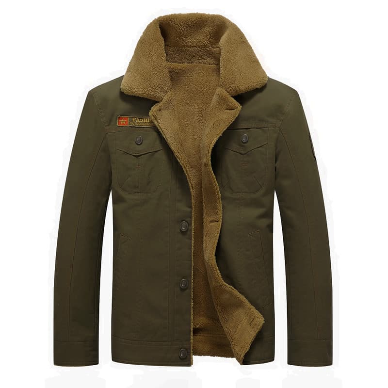 [UrbanShield] Men's Winter Jacket - Thickened Windproof | Slim Fit Side Pockets