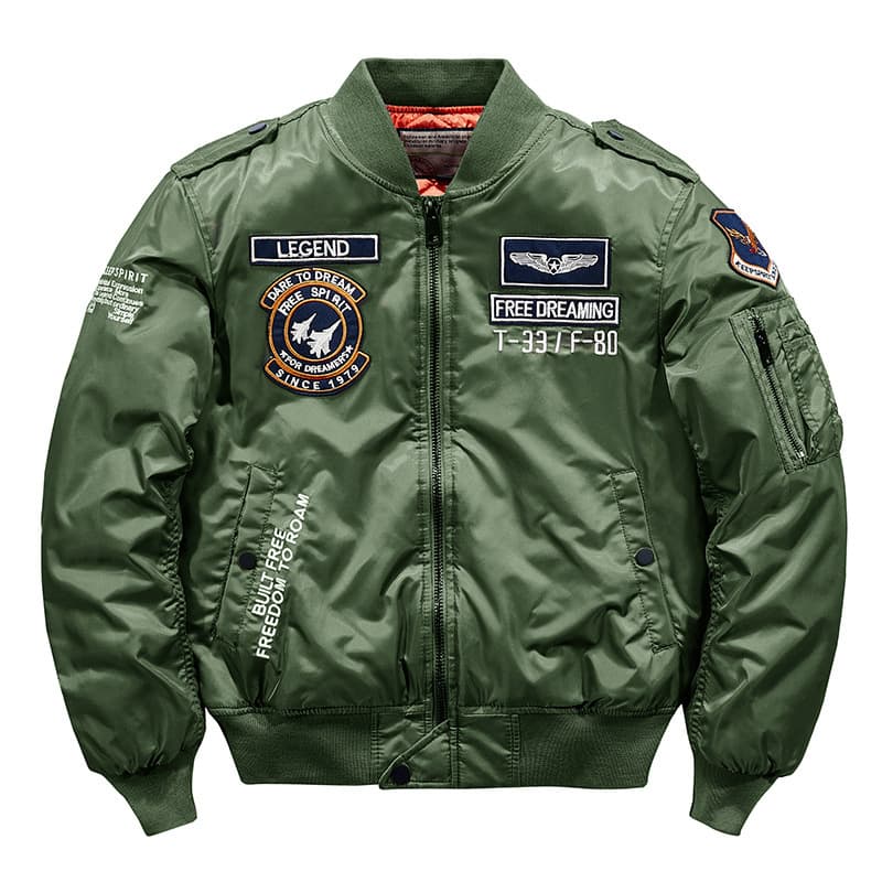Veste de vol en coton épais et chaud pour homme, nouvelle collection automne/hiver, col montant, grande taille