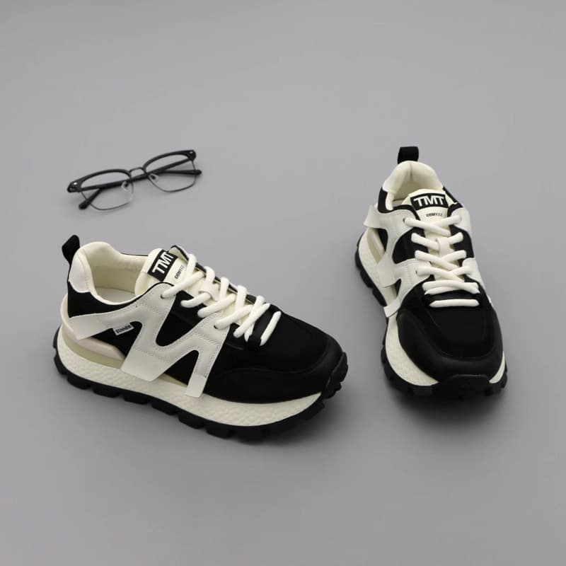 Ropean Station Thick Soled Dad Shoes For Women Autumn New Ins Trend Small Heightening Casual Sports Forrest
