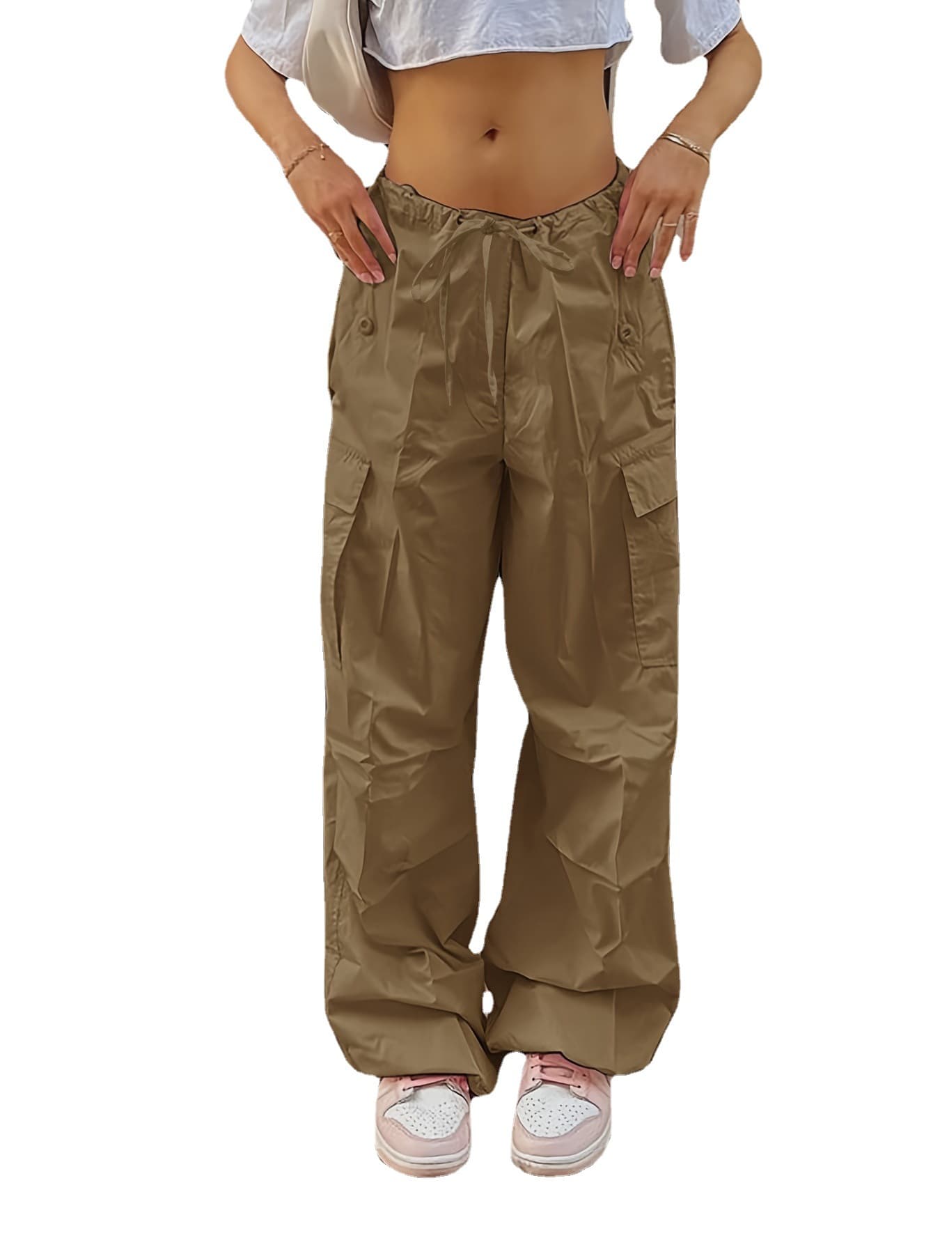 2023 New Street Loose Cargo Pants Autumn Fashion Casual Low Rise Pants Large Slim Leggings