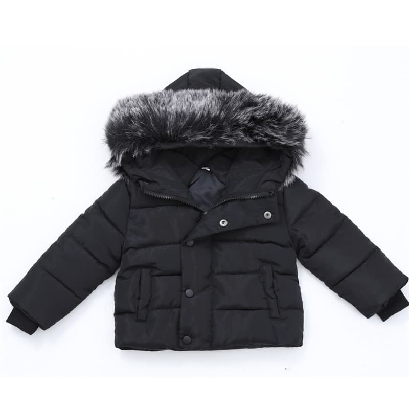 Children's Clothing New Children's Foreign Trade Cotton Clothing Small And Medium Sized Children's Baby Hooded Cotton Coat Boys And Girls Winter Coat