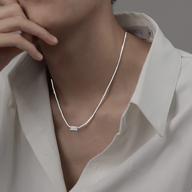 Men's Necklace Trendy Snake Chain Versatile Ins High Street Hip Hop Pendant Accessory For Boyfriend